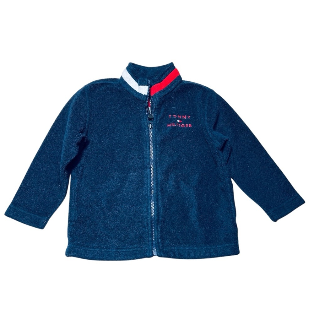 Tommy Hilfiger Navy Blue Kids Teddy Fleece Jacket